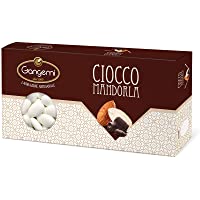 Los mejores  - Gangemi Confetti - 1kg Peladillas grageas Chocolate con la Almendra - Clásica de la boda italiana - Blanco